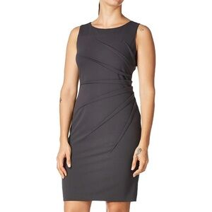 Calvin Klein Womens Round Neck Sleeveless with Starburst Detail Dress Size 6